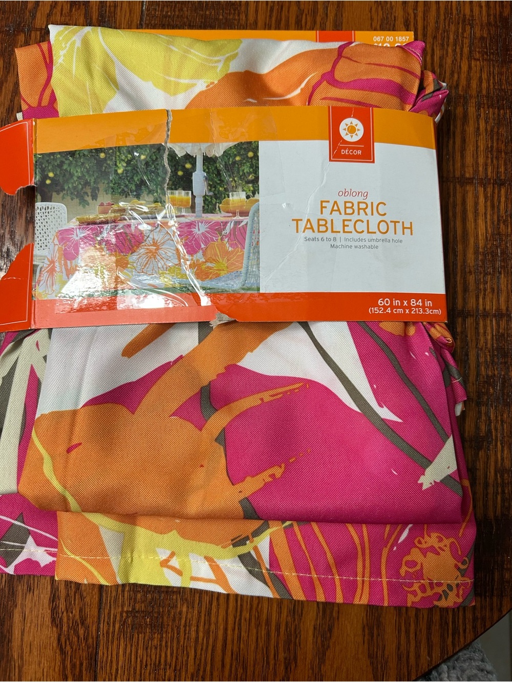 Target Floral Oblong Tablecloth - Pink, Orange, Yellow